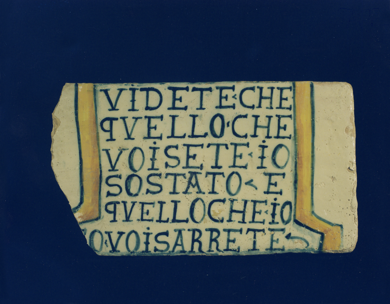 mattonella - manifattura di Castelli (sec. XVII)