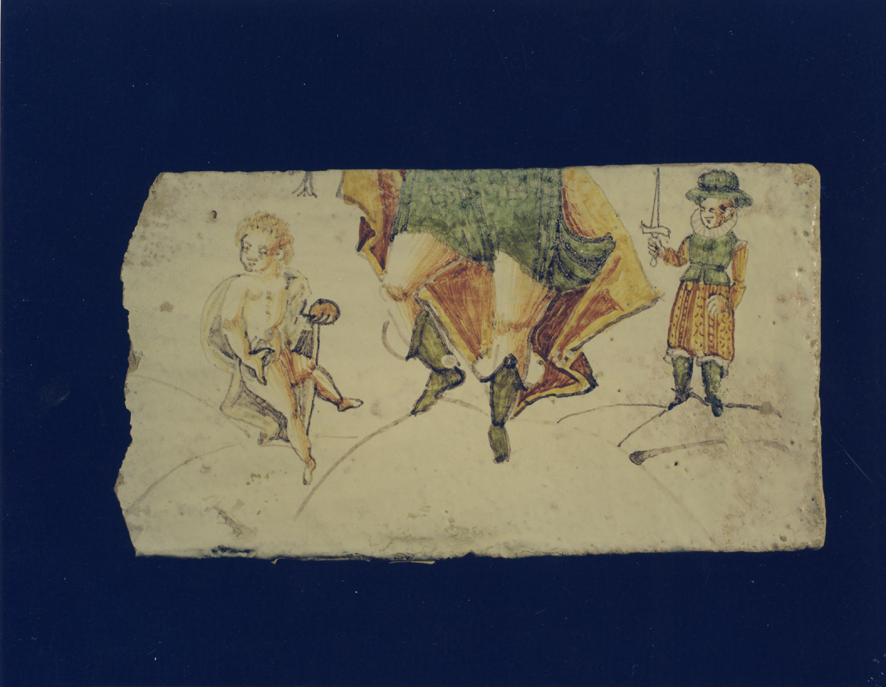 mattonella - manifattura di Castelli (sec. XVII)