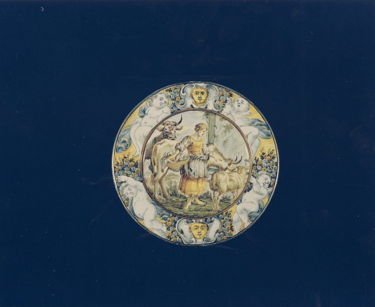 piattino - manifattura di Castelli (sec. XVIII)