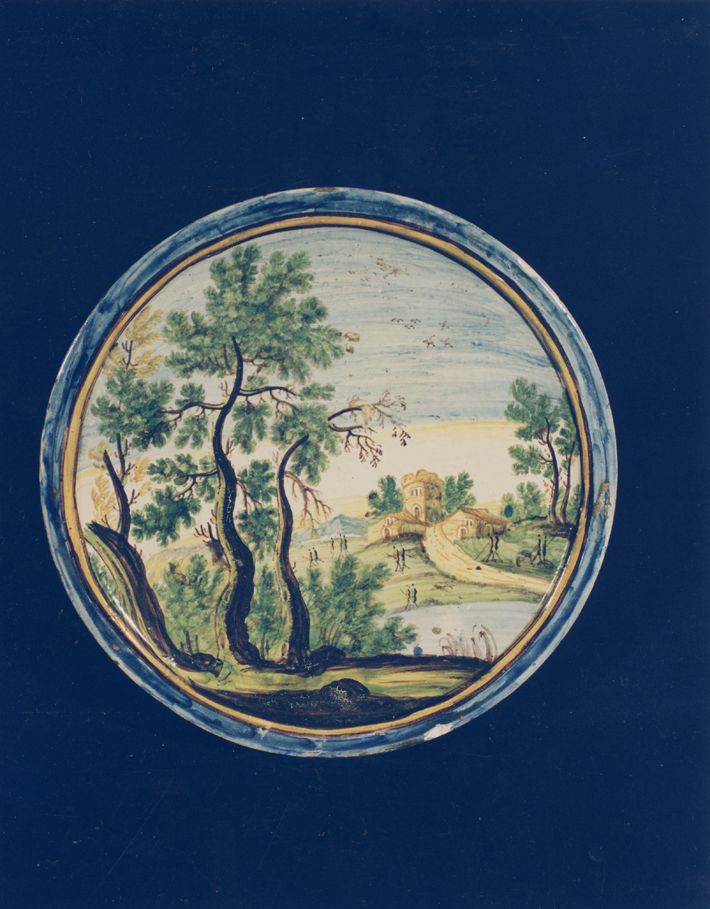 piatto - manifattura di Castelli (sec. XVIII)