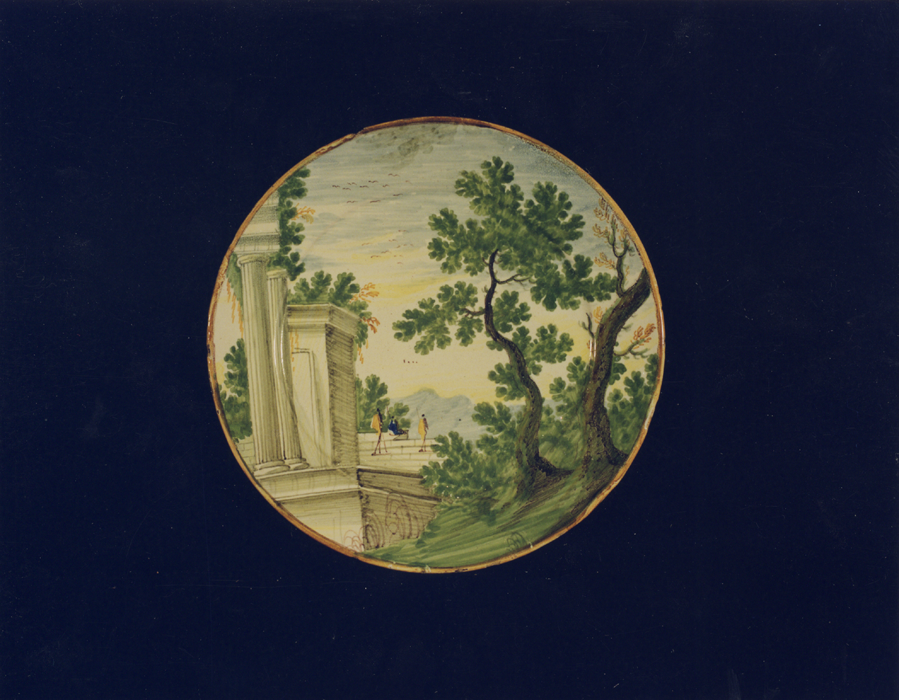 piatto - manifattura di Castelli (sec. XVIII)