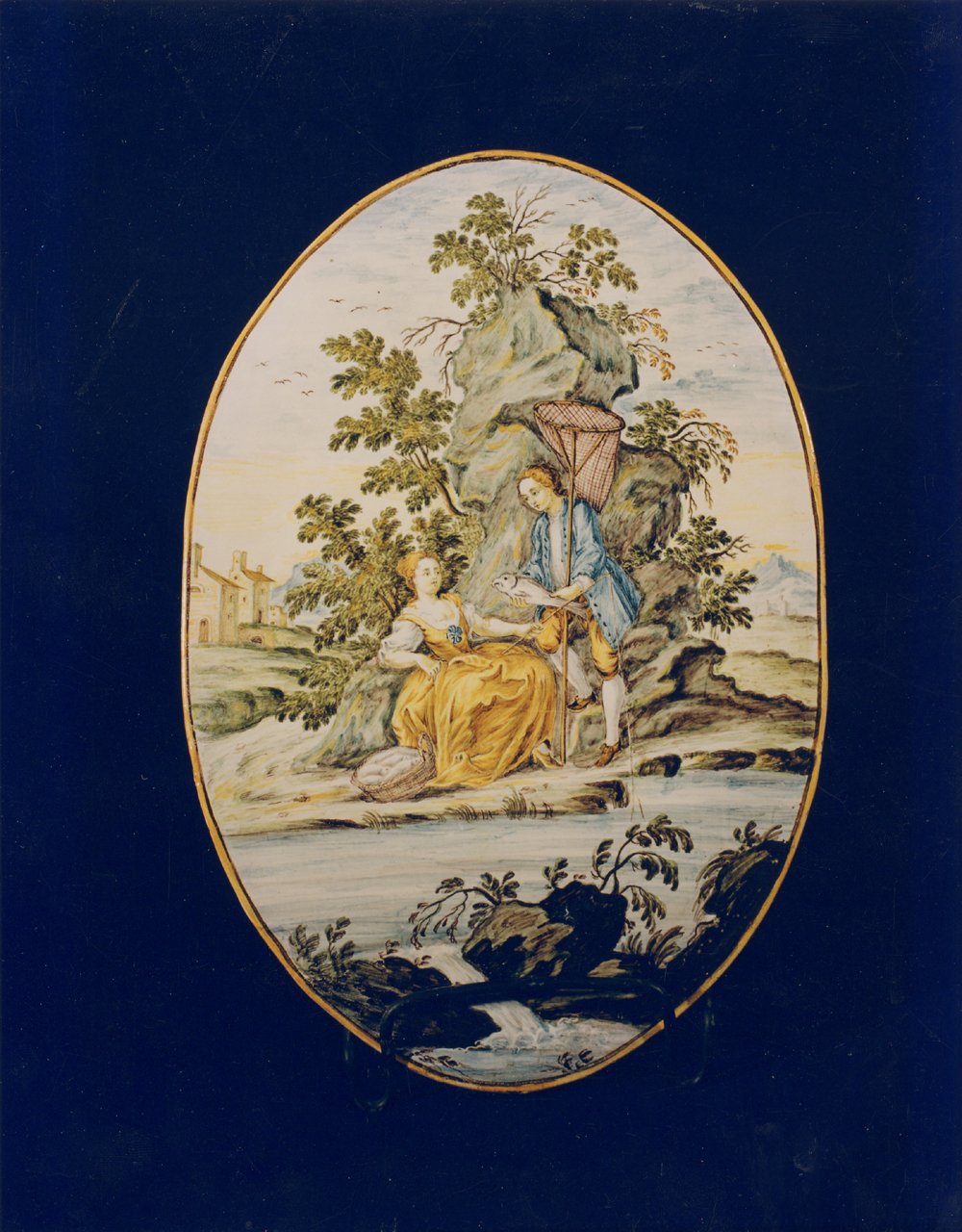 piatto - manifattura di Castelli (sec. XVIII)