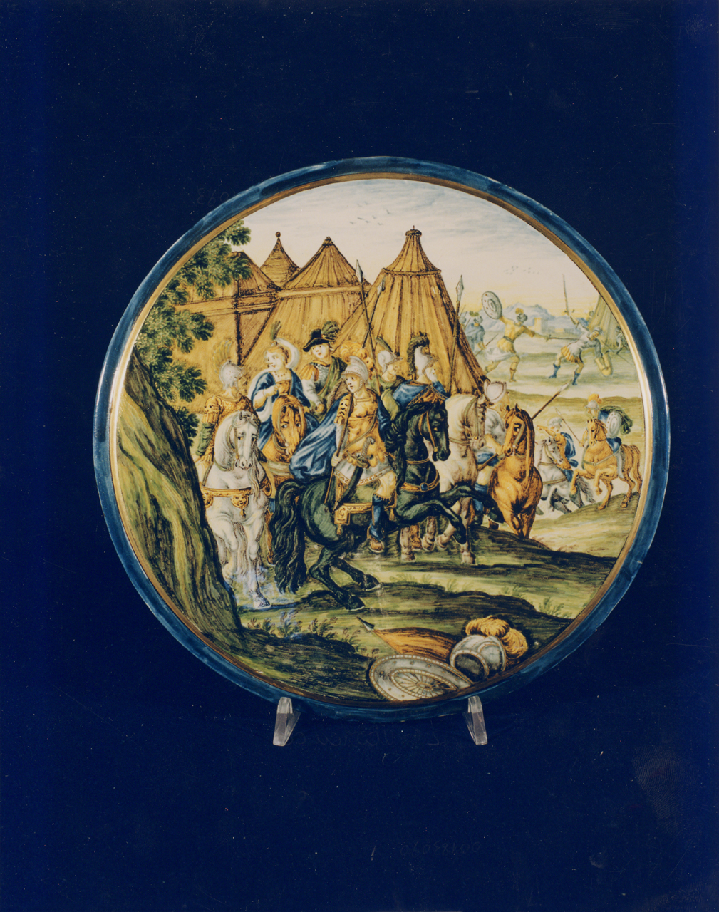 piatto - manifattura di Castelli (sec. XVIII)