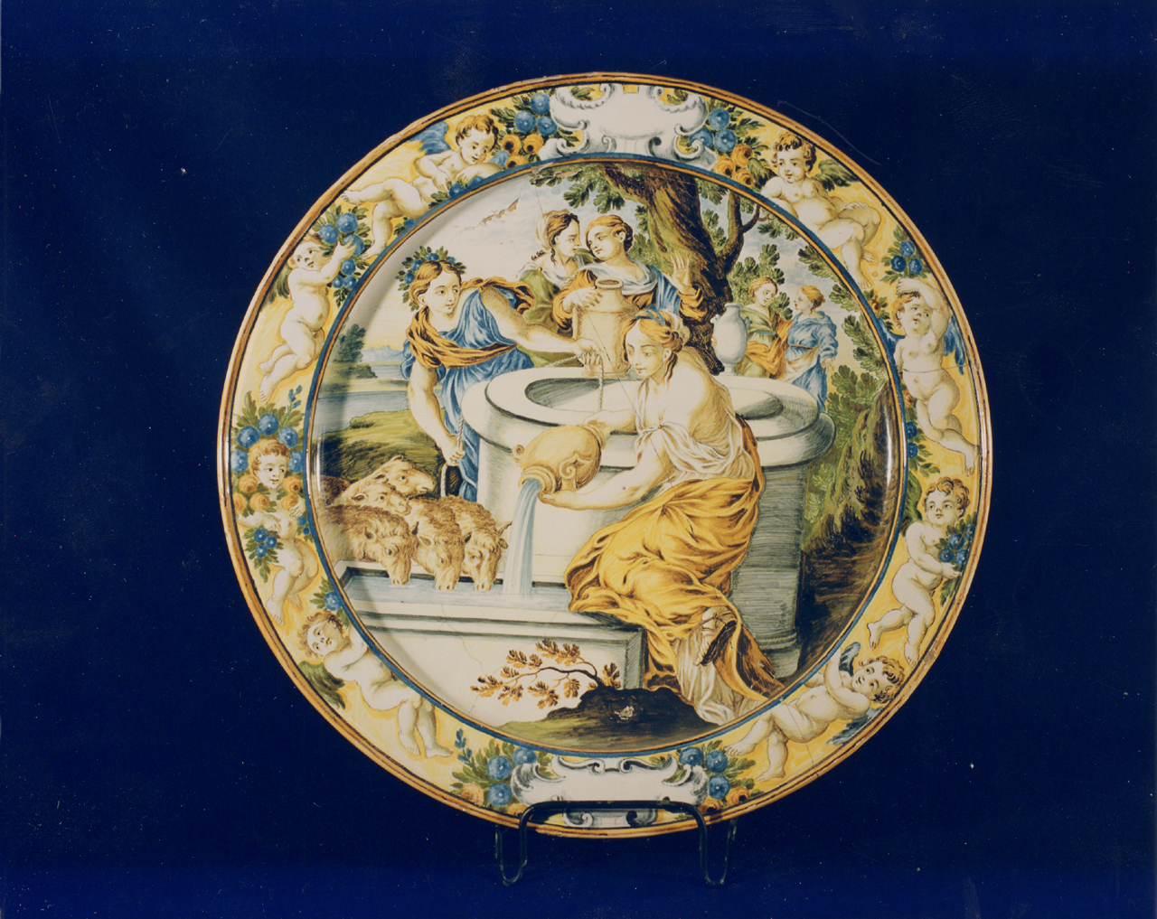 piatto - manifattura di Castelli (sec. XVIII)