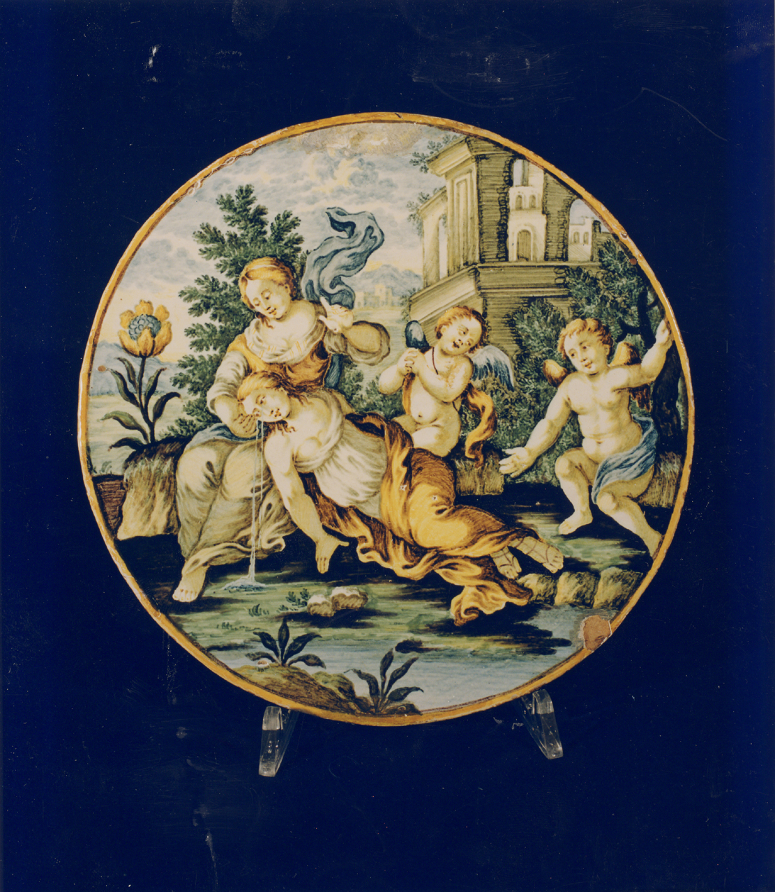 piatto - manifattura di Castelli (sec. XVIII)