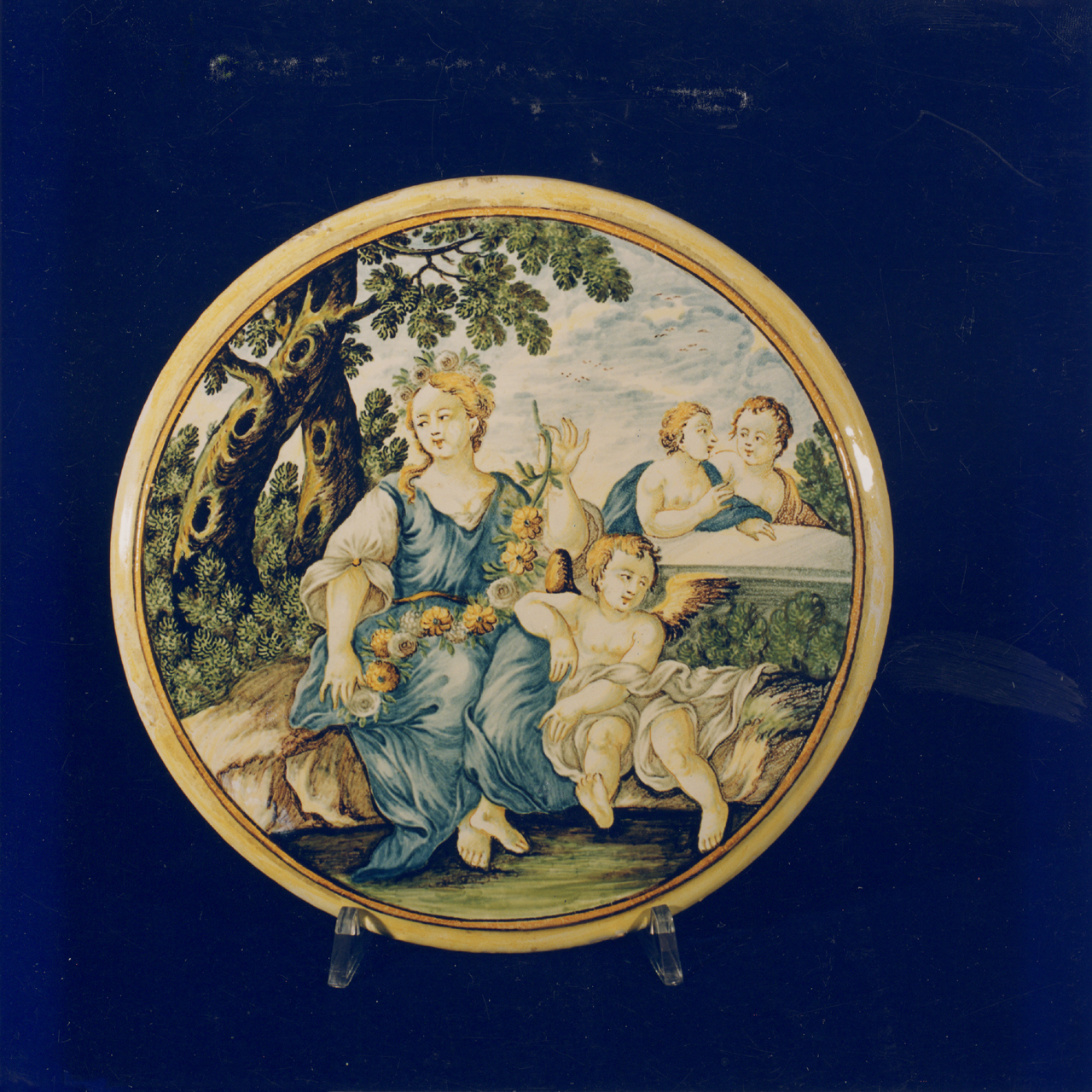 piatto - manifattura di Castelli (sec. XVIII)