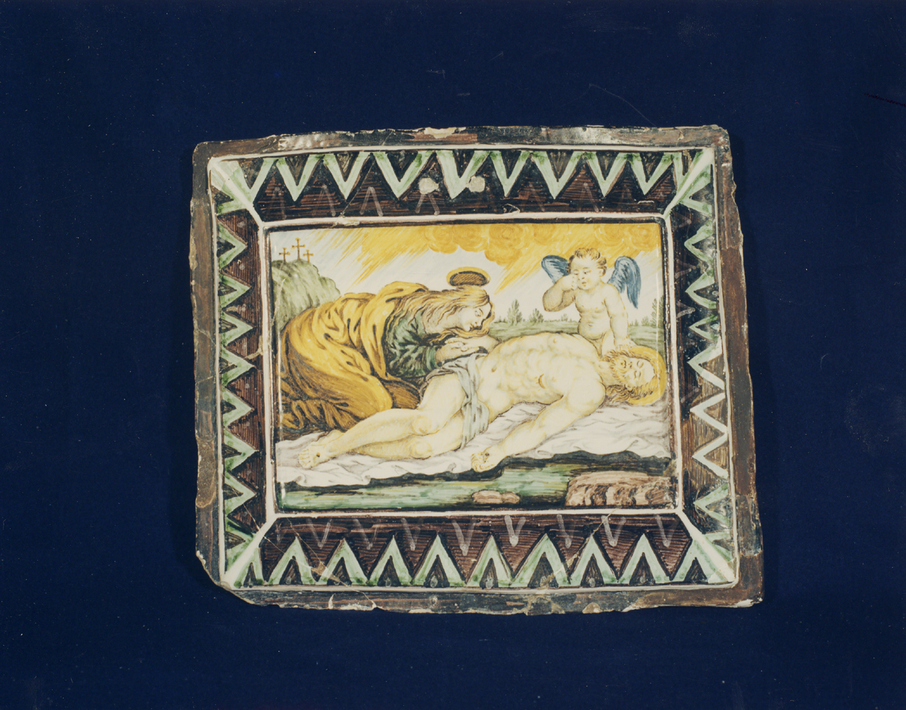 targa - manifattura di Castelli (sec. XVIII)