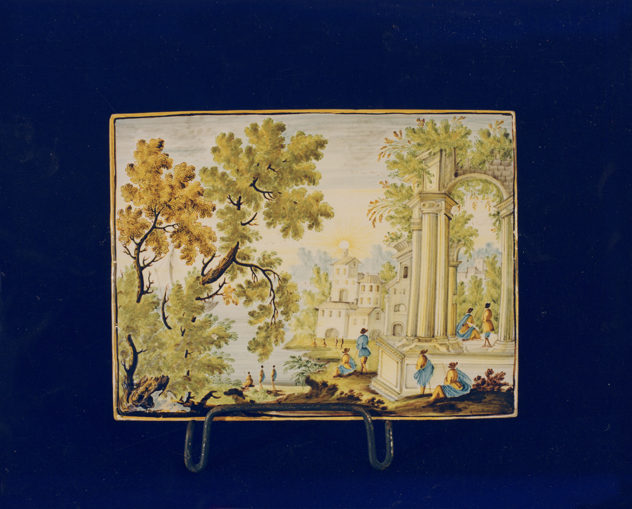 targa - manifattura di Castelli (sec. XVIII)