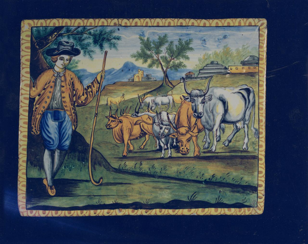 targa - manifattura di Castelli (sec. XVIII)