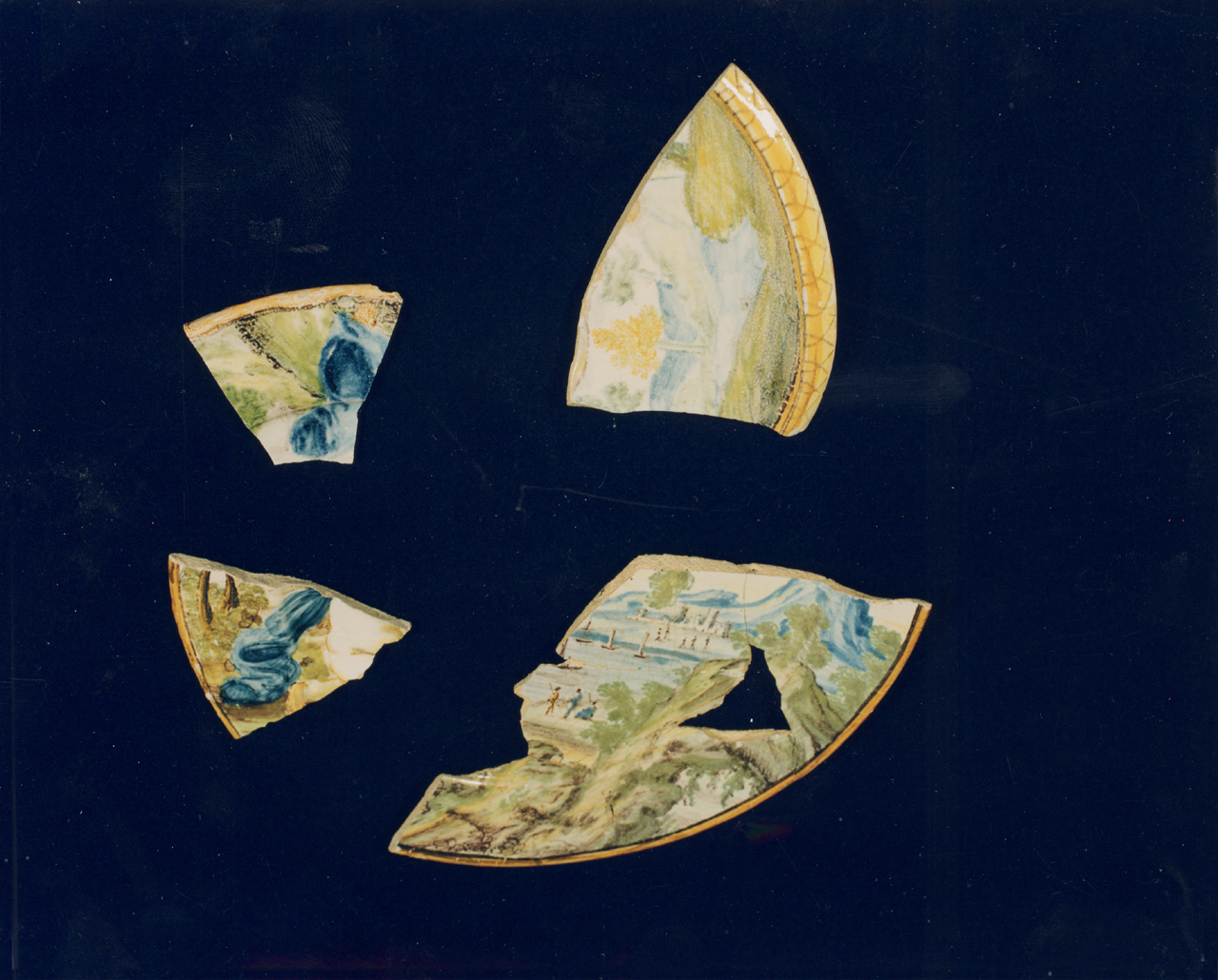 frammento, serie - manifattura di Castelli (sec. XVIII)