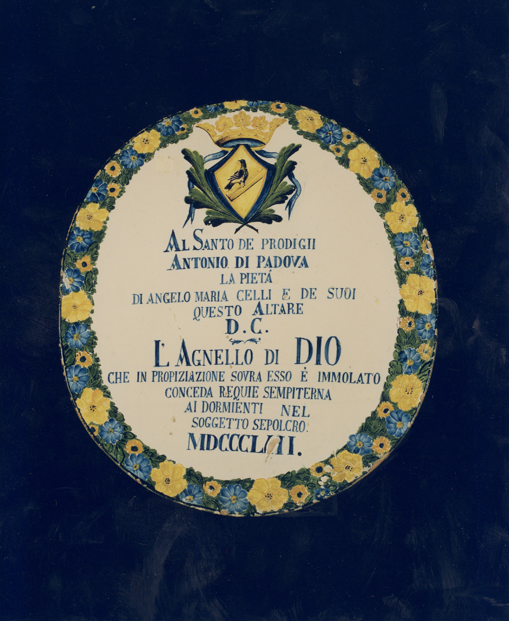 lapide tombale di Pardi Giustino (sec. XIX)