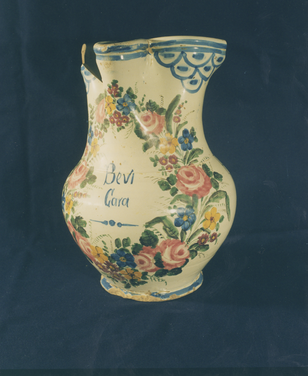 boccale - manifattura di Castelli (secc. XIX/ XX)