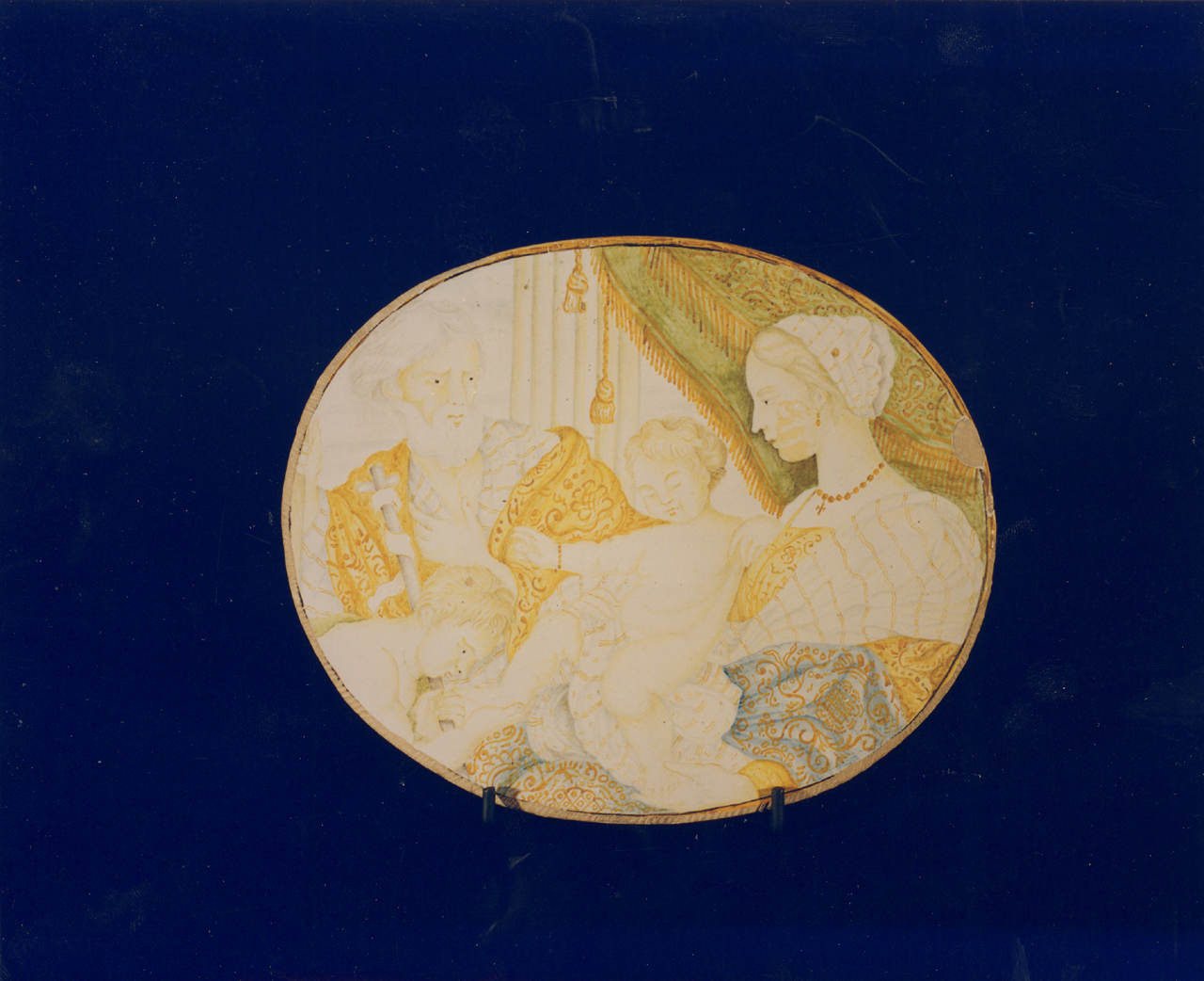 Sacra Famiglia (targa) - manifattura di Castelli (sec. XIX)