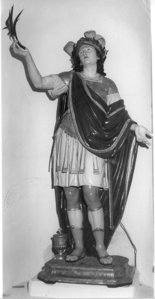 San Vincenzo martire (statua, opera isolata) - bottega Italia centrale (sec. XIX)