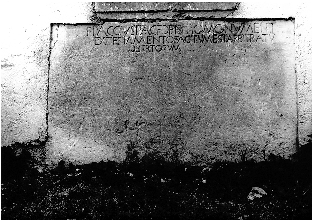 iscrizione (lastra, frammento) - bottega abruzzese (sec. I)