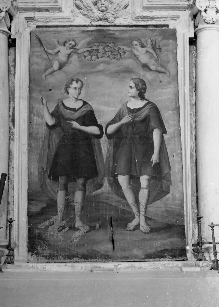 San Crispino e San Crispiniano (dipinto, opera isolata) - ambito abruzzese (sec. XIX)