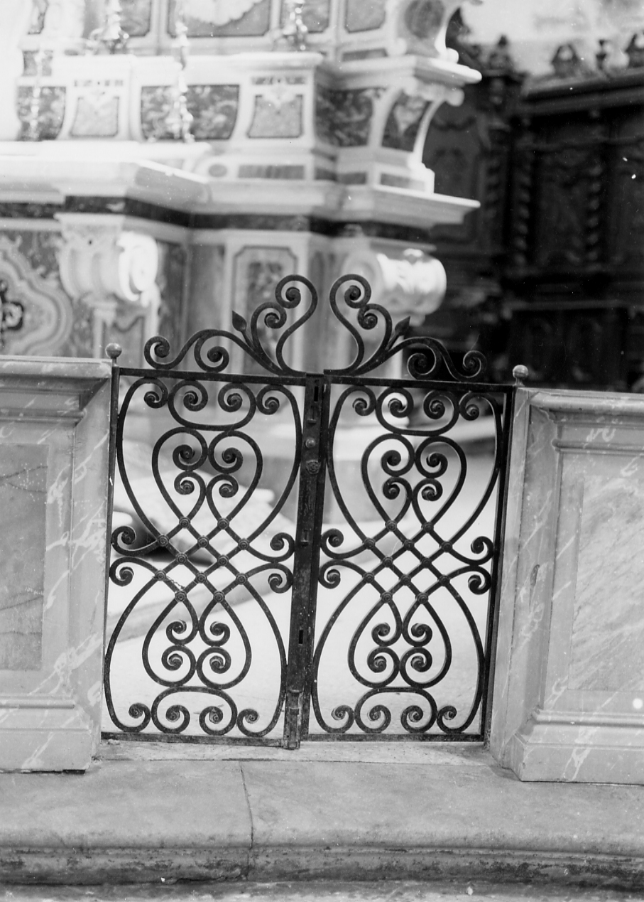 cancello di balaustrata, coppia - bottega abruzzese (sec. XIX)