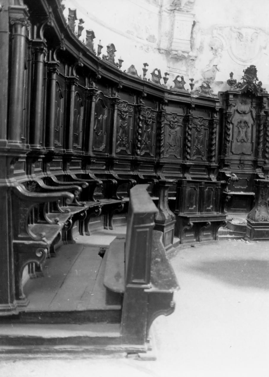 stalli del coro, opera isolata - bottega abruzzese (sec. XVIII)