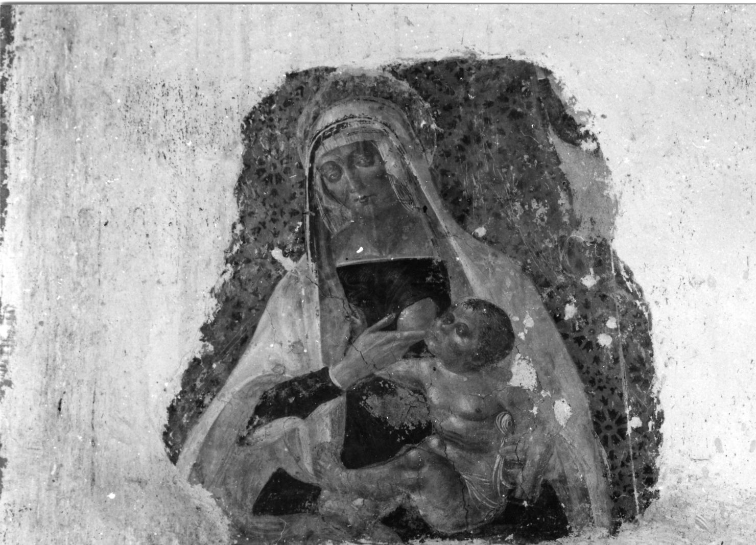 Madonna del Latte, Madonna con Bambino (dipinto, opera isolata) - ambito Italia centrale (sec. XVI)