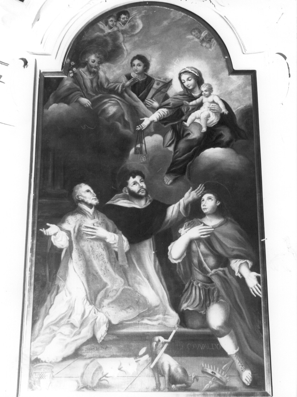 Madonna del Carmelo e santi (dipinto) - ambito abruzzese (sec. XVIII)