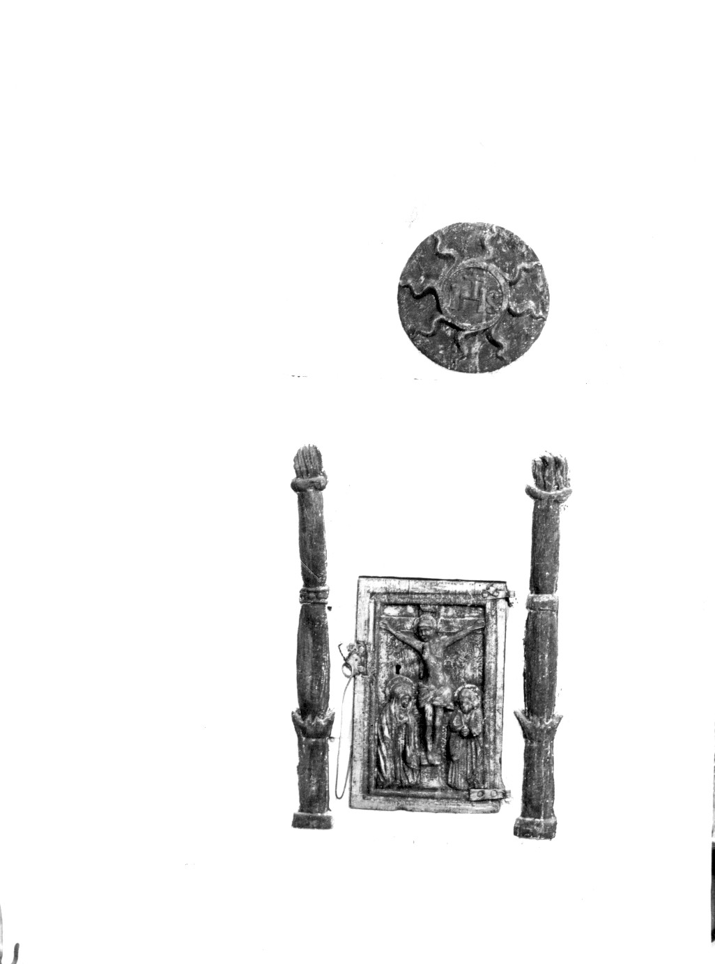 anta di armadietto per oli santi - ambito abruzzese (sec. XVI)