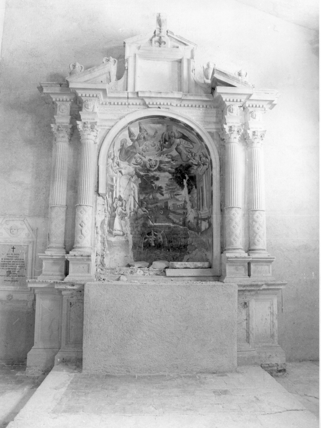 altare della Natività (altare) - ambito abruzzese (prima metà sec. XVII)