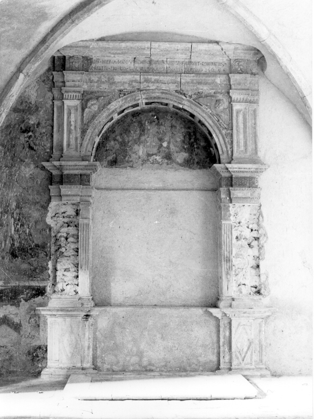 Madonna della Neve (altare) - ambito abruzzese (sec. XVI)