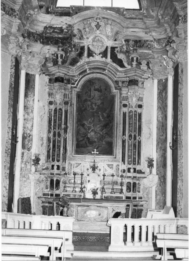 altare maggiore, opera isolata di Mancini Nicodemo (attribuito) (sec. XVIII)