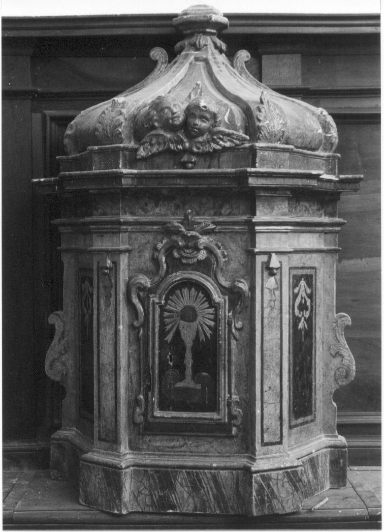 tabernacolo, opera isolata - bottega abruzzese (secc. XVIII/ XIX)