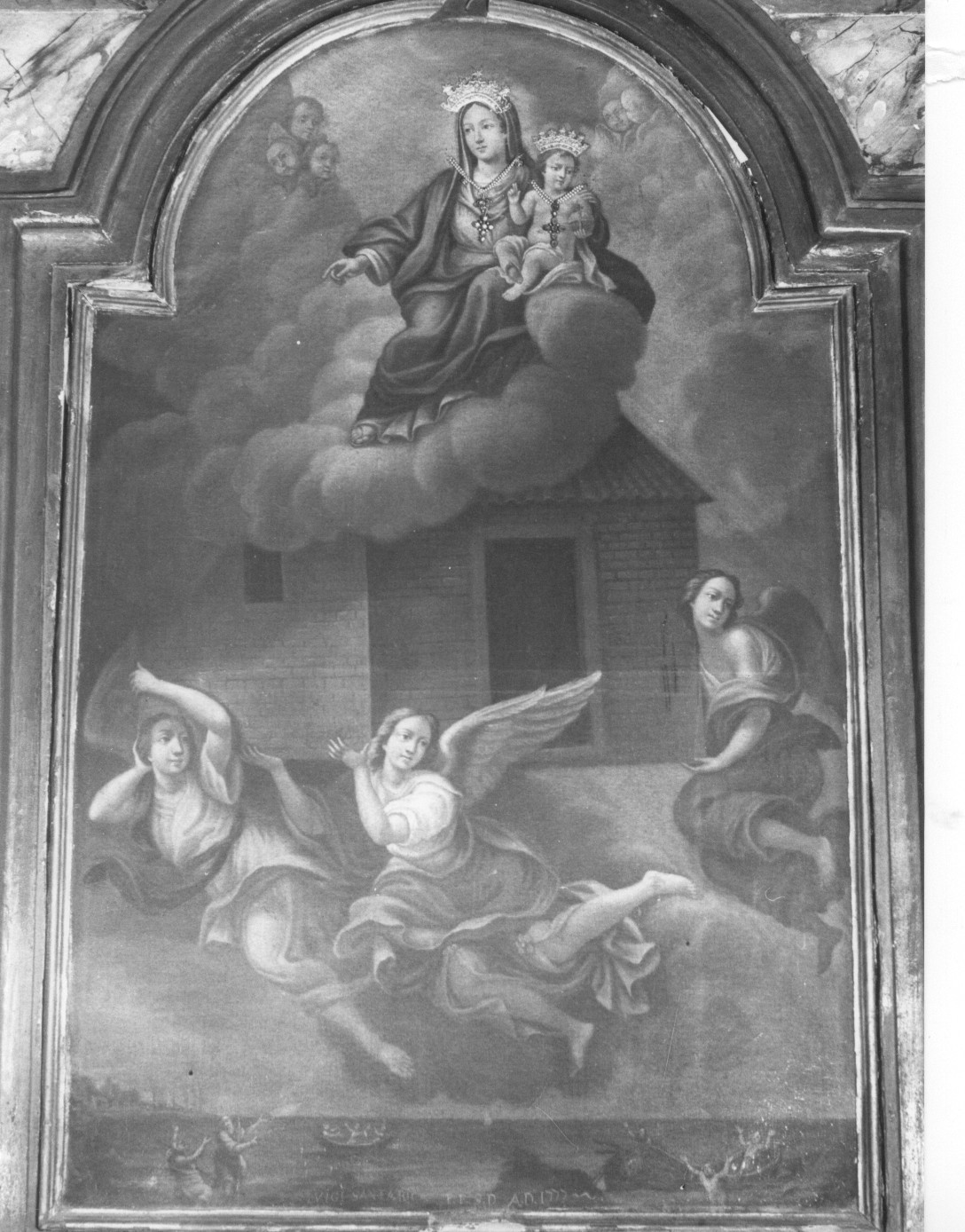Madonna di Loreto (dipinto) di Santariga Luigi (sec. XVIII)