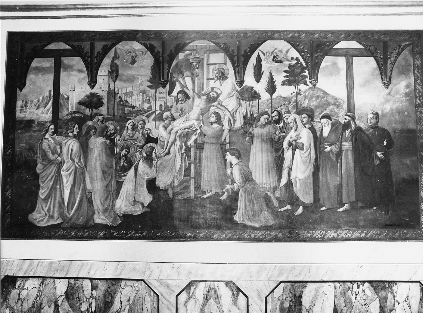 deposizione di Cristo dalla croce (dipinto) di D'Ascenzo Tito, D'Ascenzo Francesca - ambito abruzzese (sec. XX)