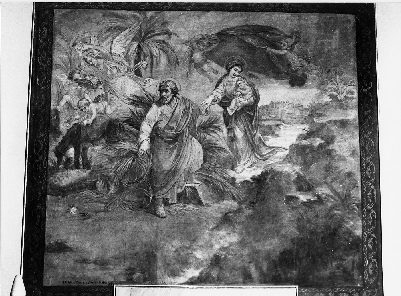 fuga in Egitto (dipinto) - ambito abruzzese (sec. XX)