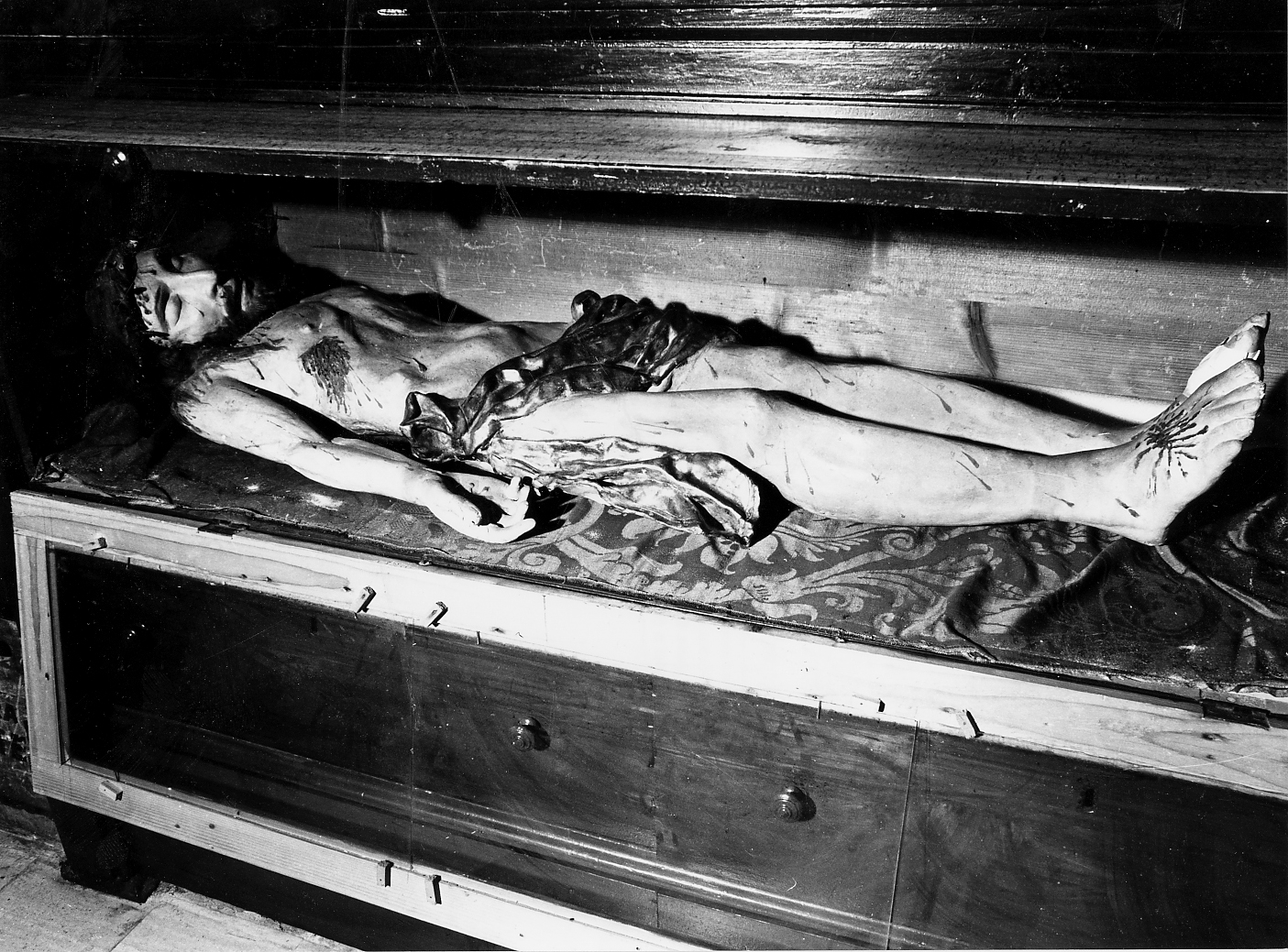 Cristo morto (statua) - ambito abruzzese (sec. XIX)