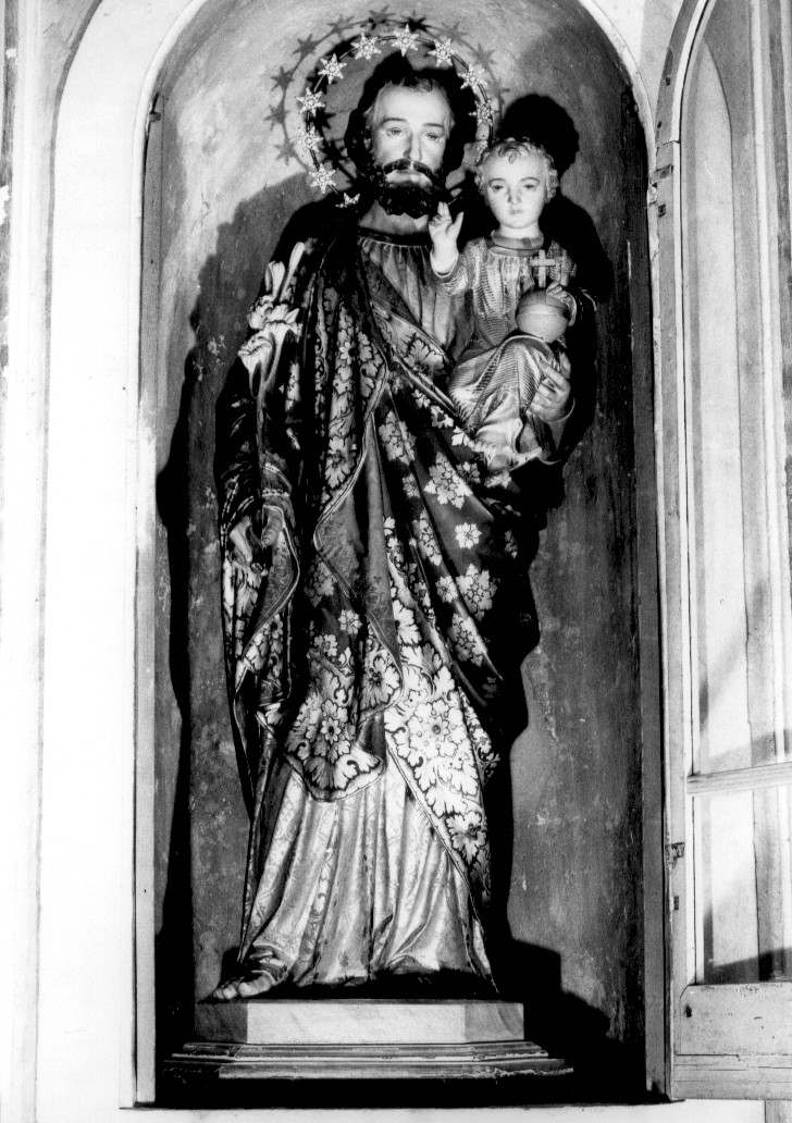 San Giuseppe e Gesù Bambino (statua, opera isolata) - ambito abruzzese (fine/inizio secc. XIX/ XX)