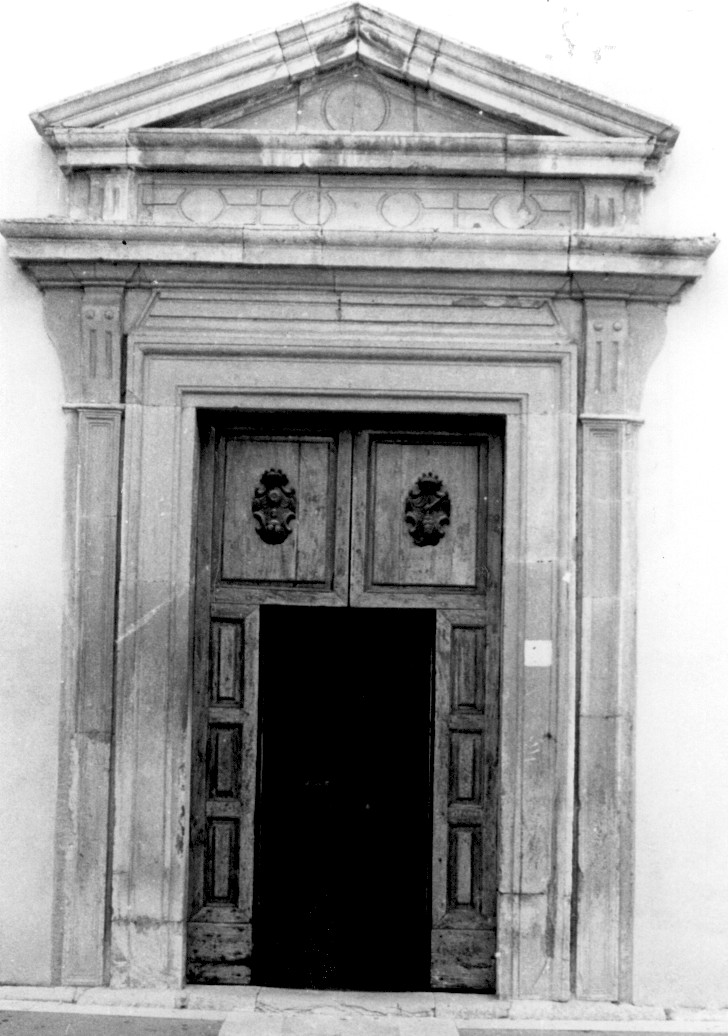 elementi decorativi architettonici astratti (portale, elemento d'insieme) - ambito abruzzese (secc. XVIII/ XIX)