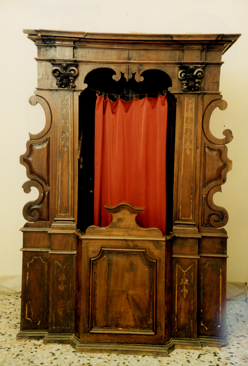 confessionale - ambito abruzzese (fine sec. XVIII)