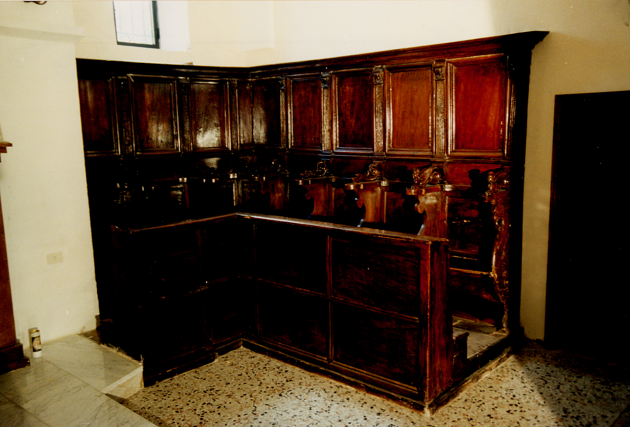 stalli del coro - ambito abruzzese (fine sec. XVII)