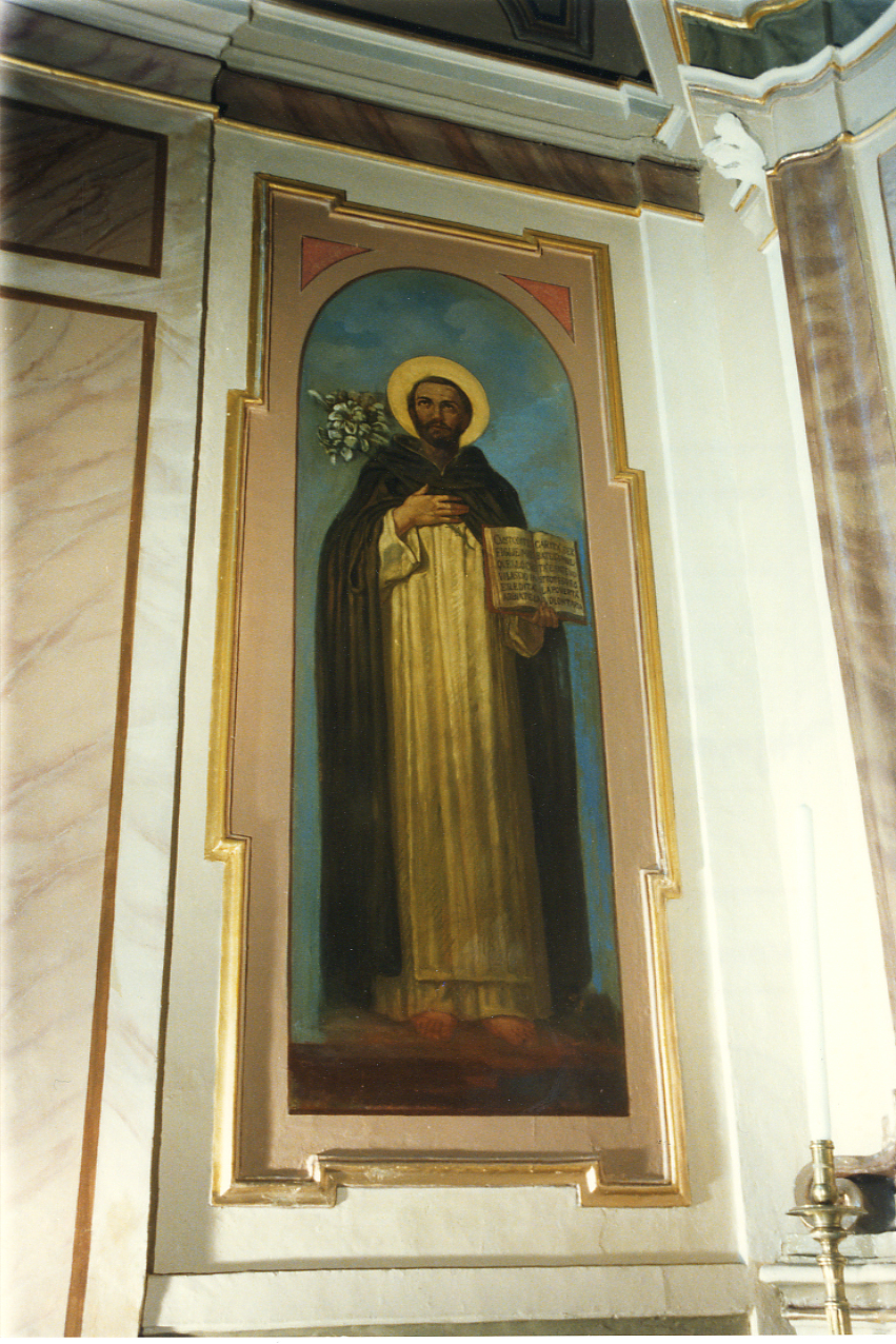 San Antonio da Padova e San Domenico (dipinto, serie) di Bravo Pasquale (inizio sec. XX)