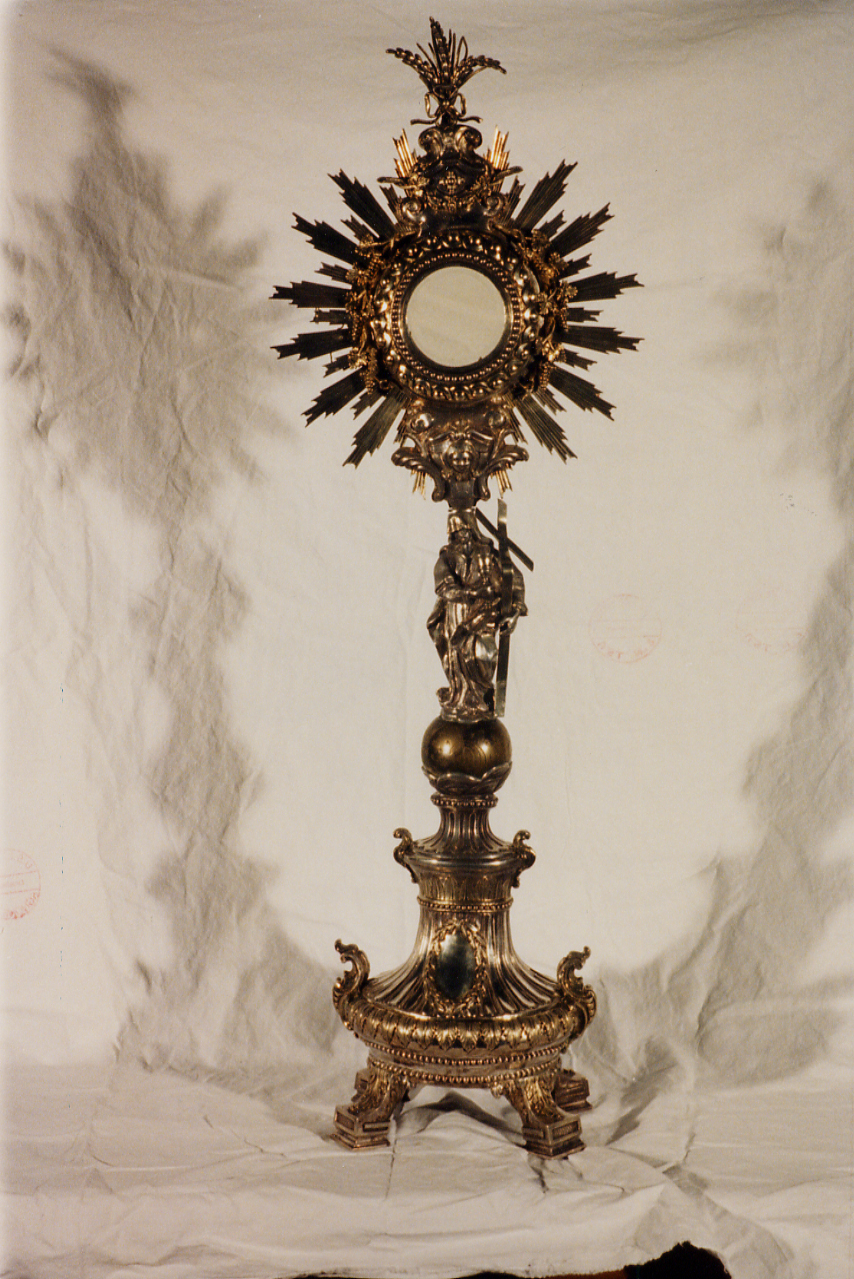 ostensorio - a raggiera - bottega napoletana (sec. XIX)