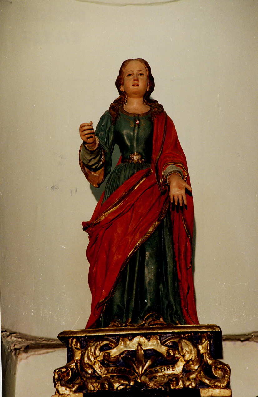 Santa Liberata martire (statua) - ambito abruzzese (inizio sec. XIX)