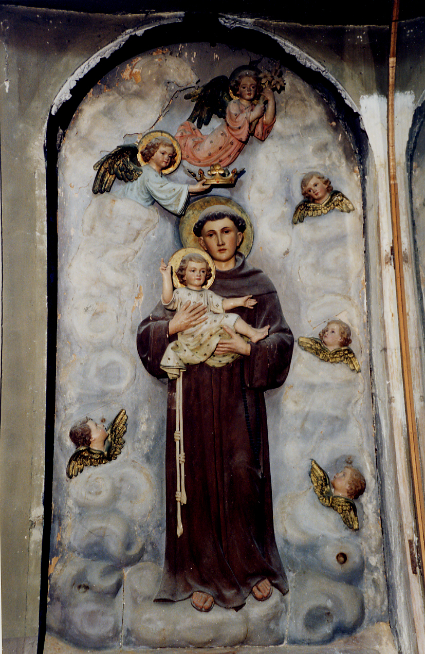 Sant'Antonio di Padova (rilievo) di Martini Francesco (prima metà sec. XX)