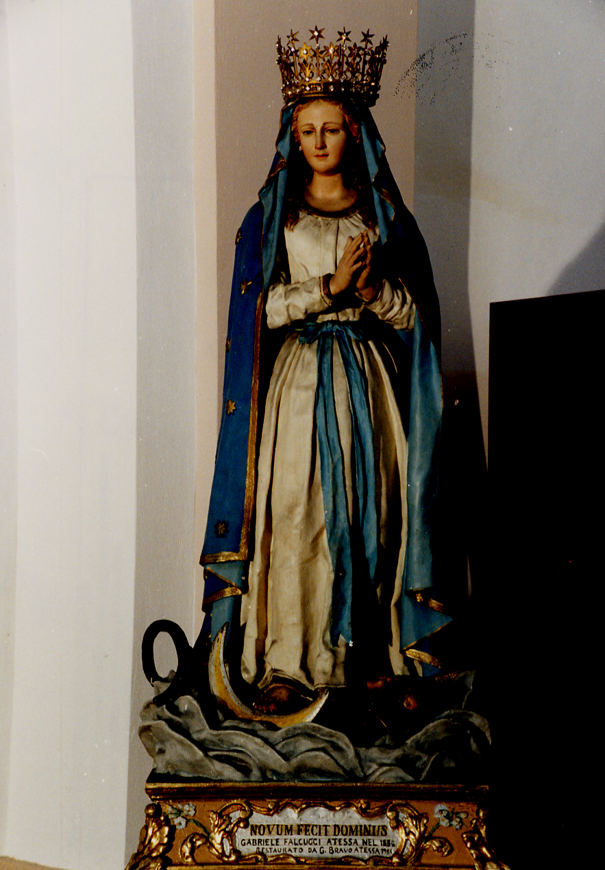 Immacolata Concezione (statua) di Falcucci Gabriele (sec. XIX)