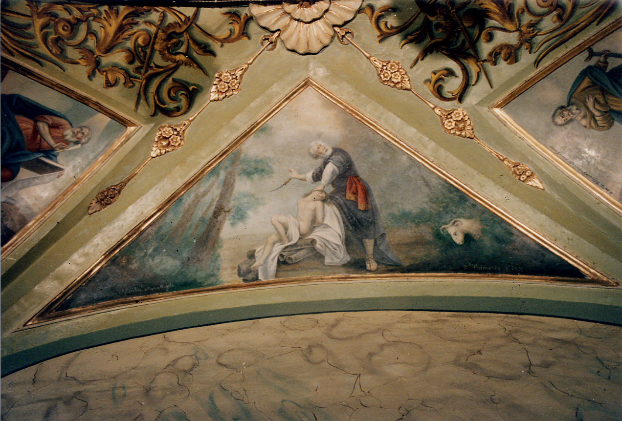 Sacrificio di Isacco (dipinto) di Palmerio Ferdinando (scuola) (sec. XX)