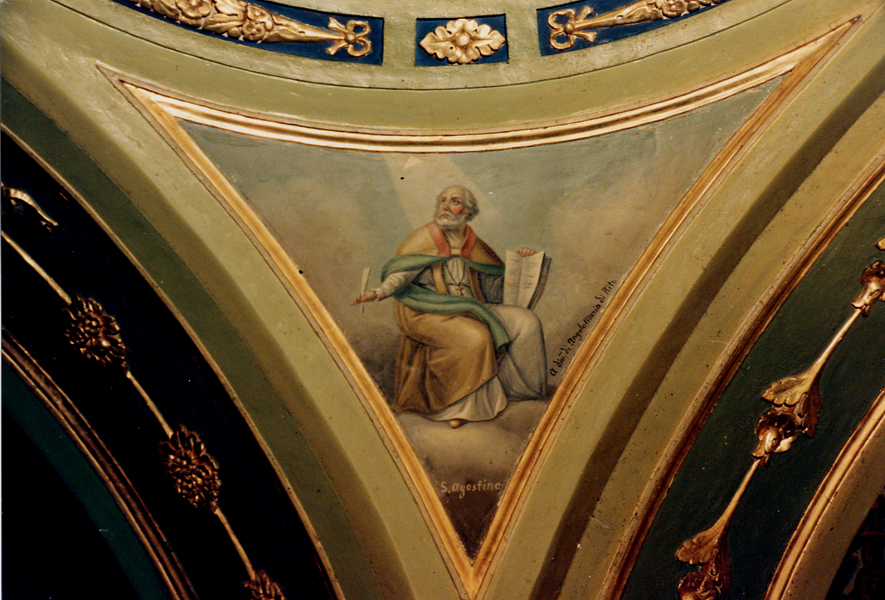 San Agostino (dipinto) di Palmerio Ferdinando (scuola) (sec. XX)