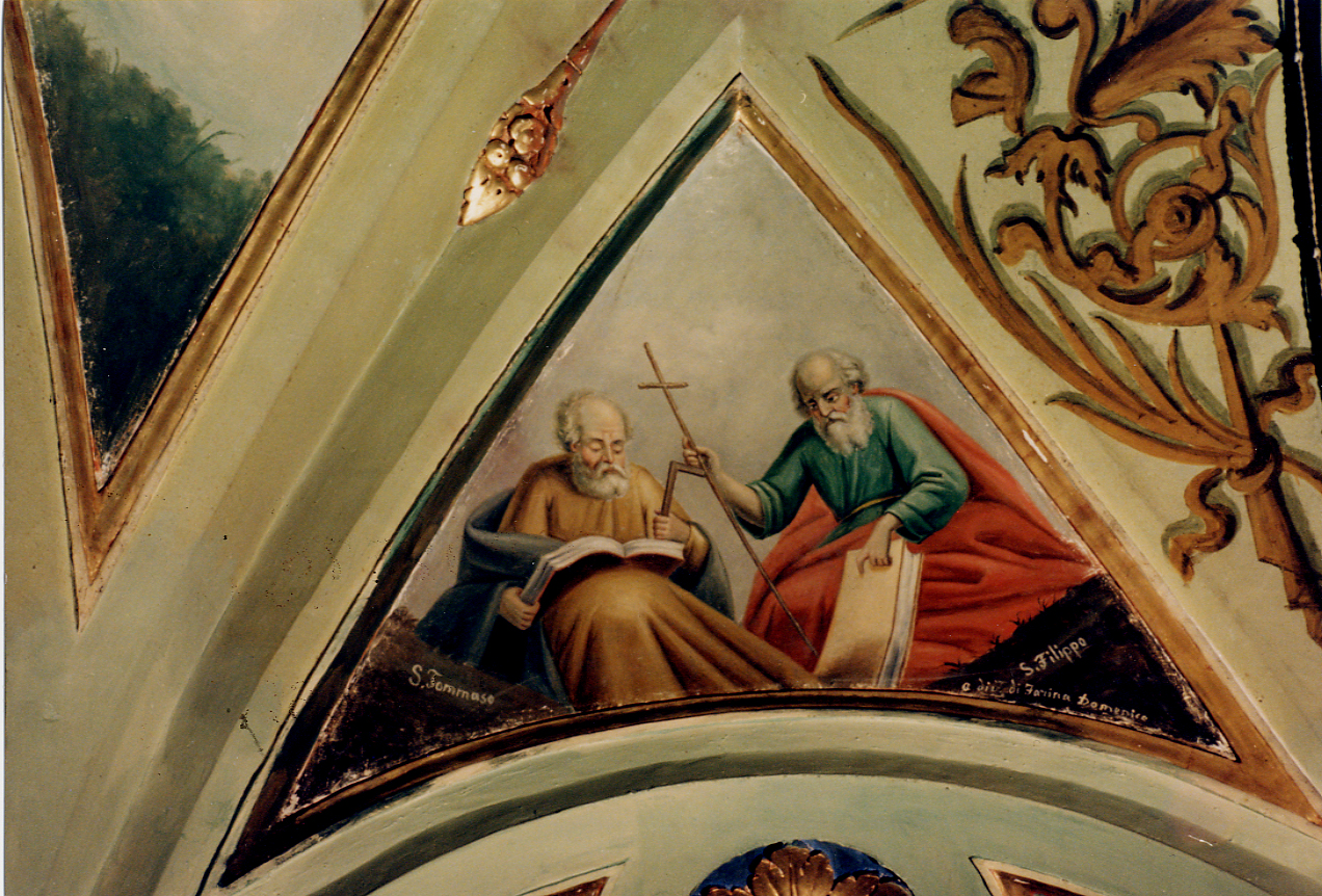 Santi Tommaso e Filippo (dipinto) di Palmerio Ferdinando (scuola) (sec. XX)