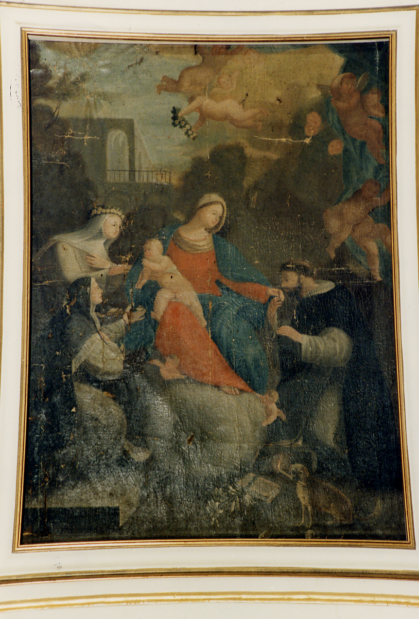 Madonna del Rosario con Santi Domenico (dipinto) - ambito abruzzese (fine sec. XIX)