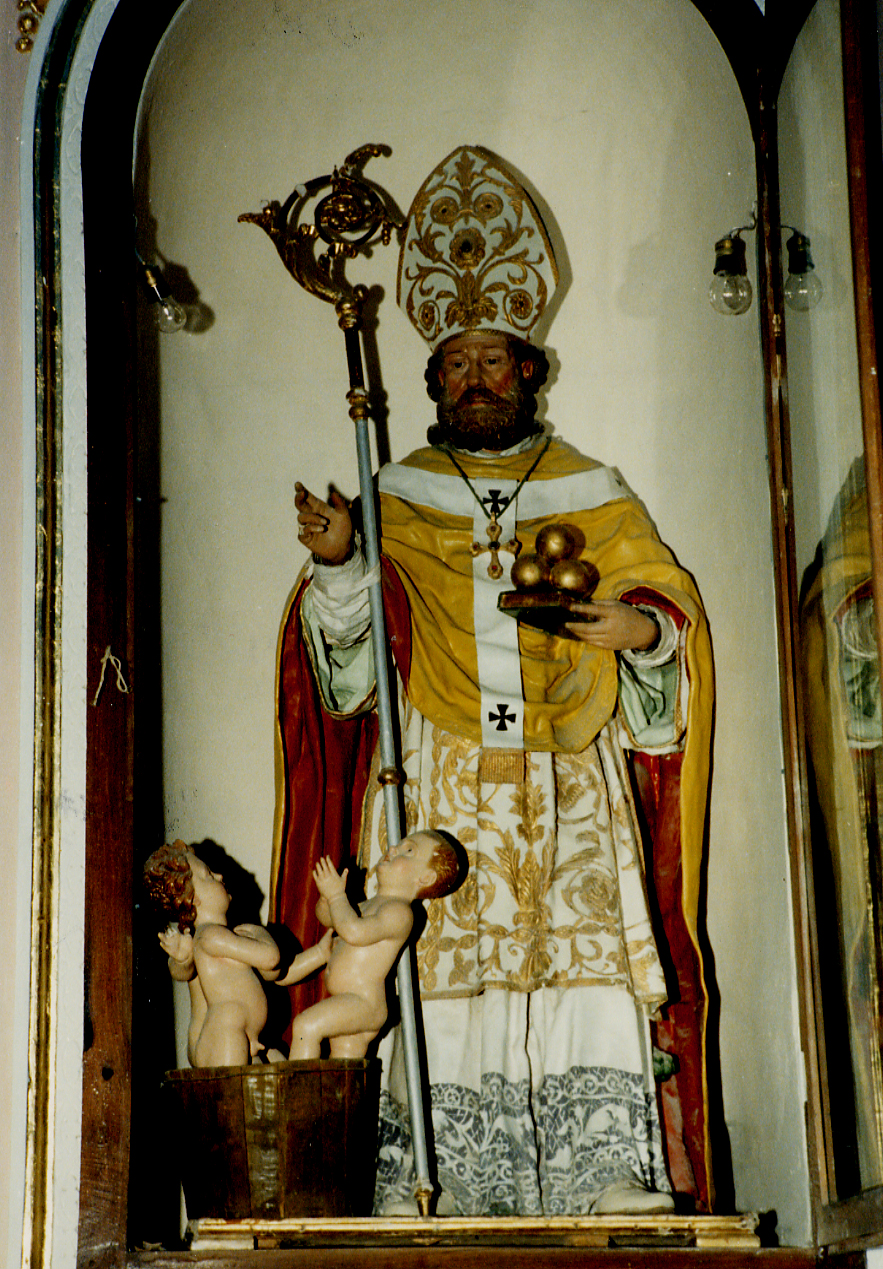 San Nicola di Bari (statua) - ambito abruzzese (fine sec. XIX)