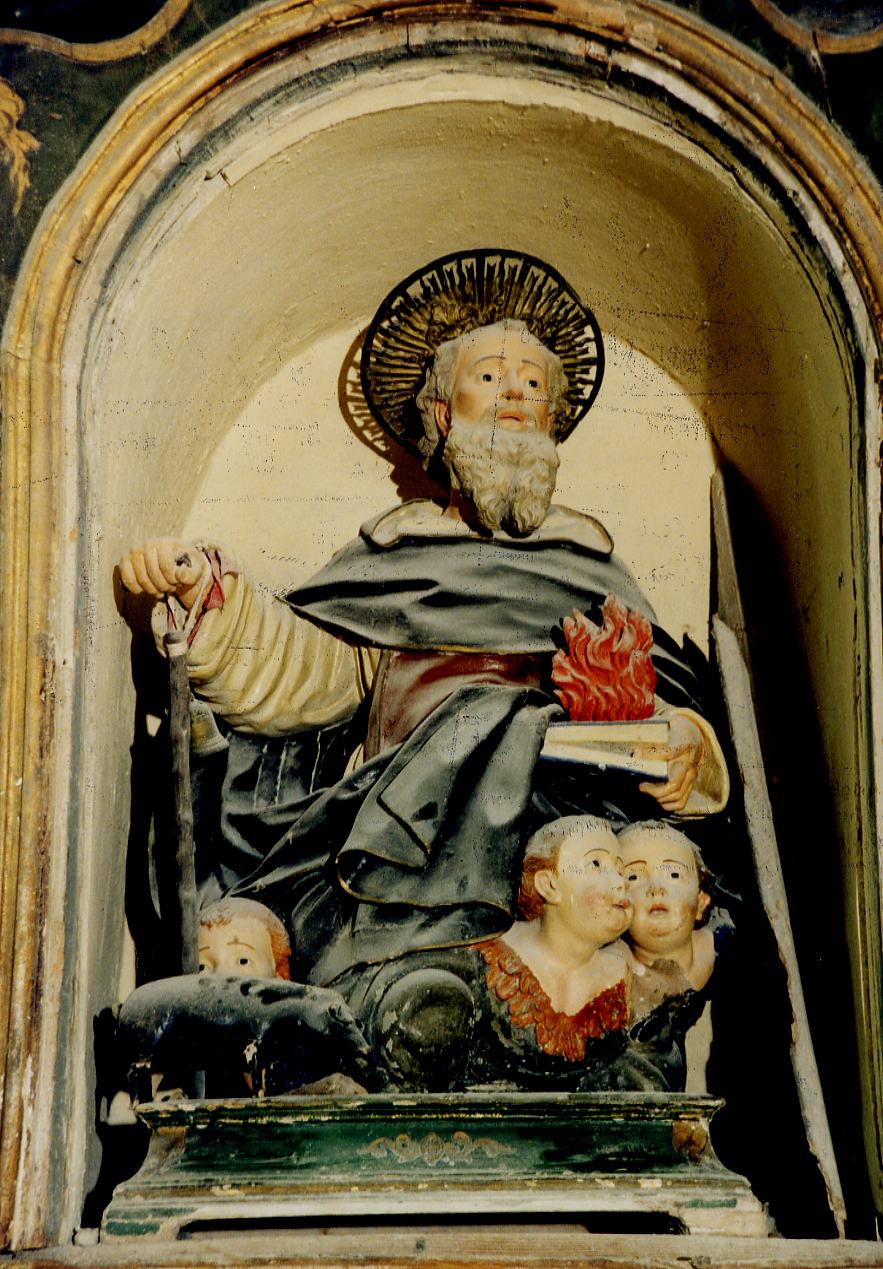 San Antonio Abate (statua) di Iacobelli Silvestro (sec. XVIII)