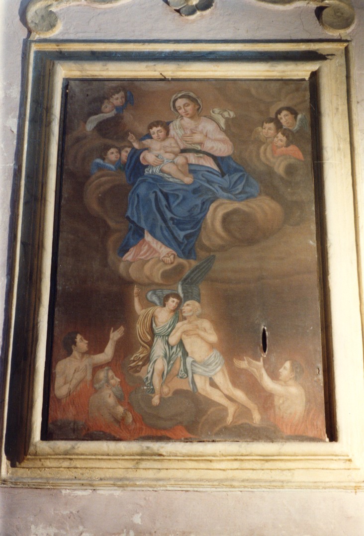 Madonna del Carmelo con anime del Purgatorio (dipinto) - ambito abruzzese (fine sec. XVIII)
