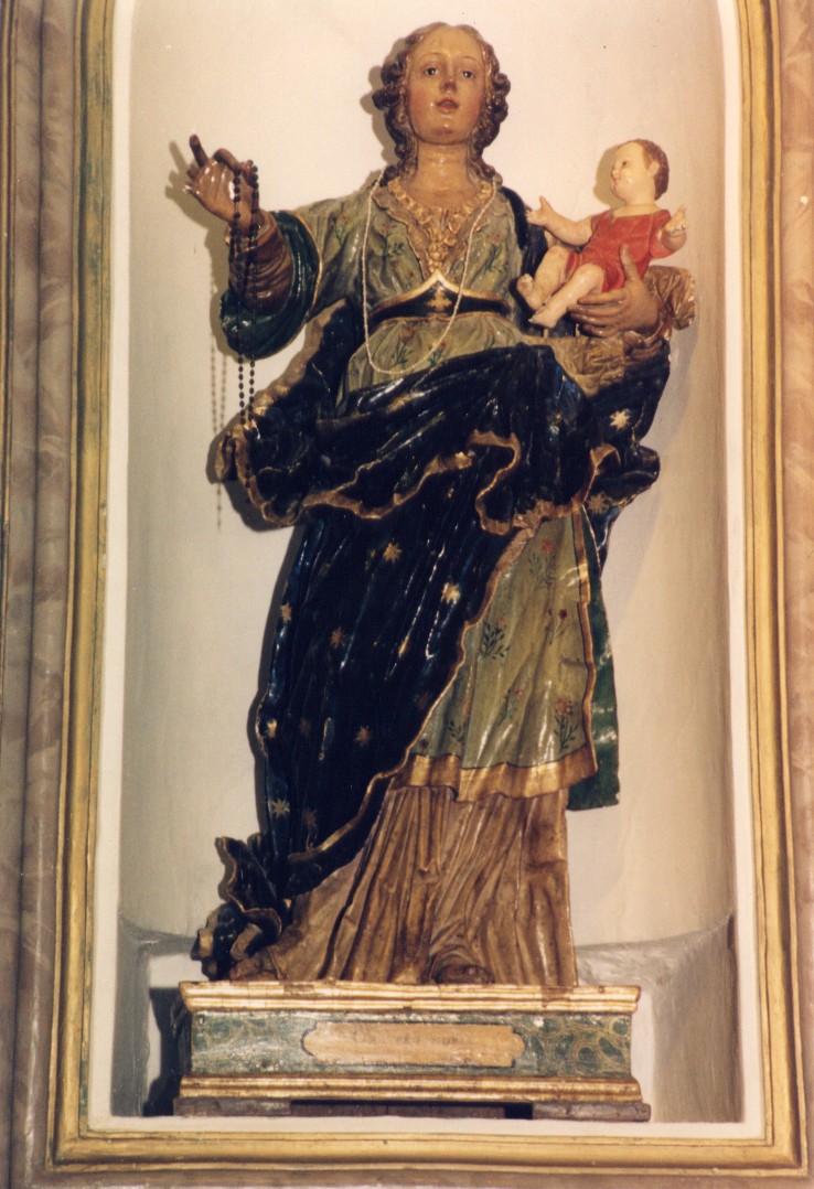 Madonna del Rosario (statua) di Di Zinno Paolo Saverio (sec. XVIII)